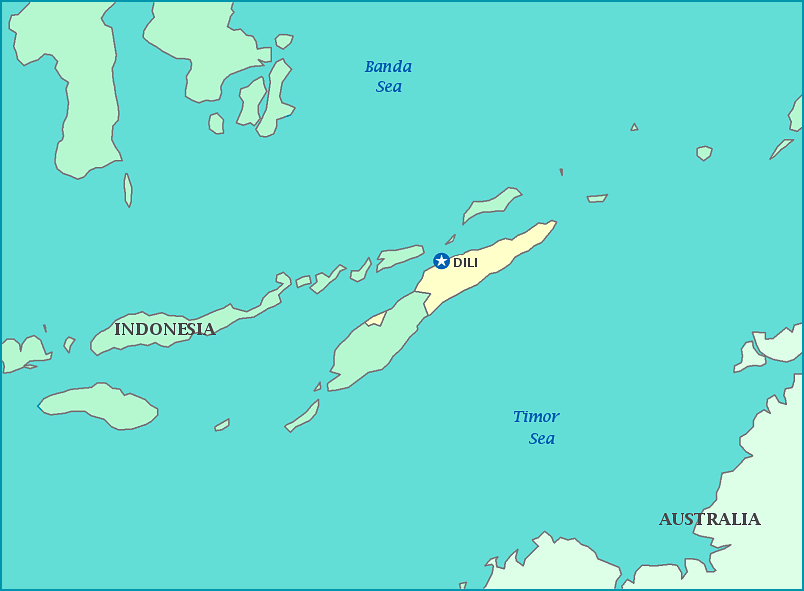 Map of Timor-Leste